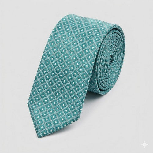 Laurant Bennet Slim Tie in Diamond Turquoise