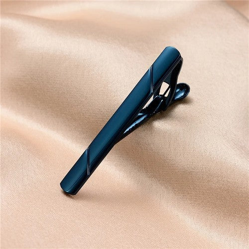 Minimalist Tie Pin Clip Blue