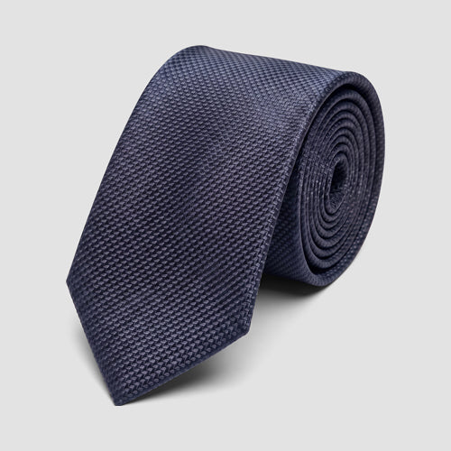 Laurant Bennet Tie in Emboss Print Navy