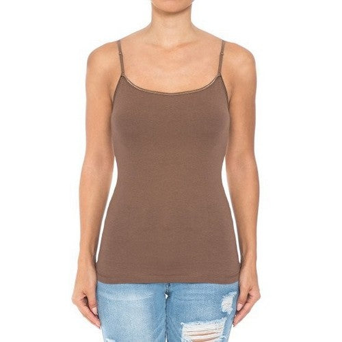 61000 Vest with Built-In Bra in Chestnut