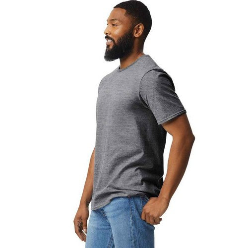 Size& Crew Neck T-Shirt in Heather Grey