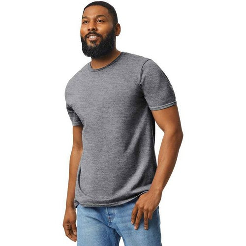 Size& Crew Neck T-Shirt in Heather Grey