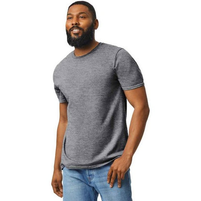 Size& Crew Neck T-Shirt in Heather Grey