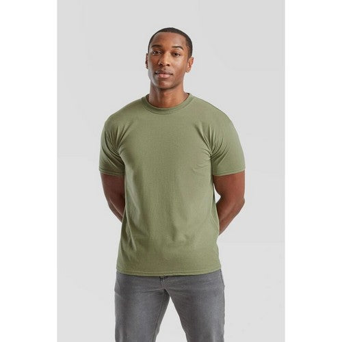 Size& Crew Neck T-Shirt in Pale Olive