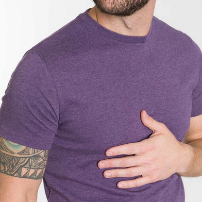 Size& Crew Neck T-Shirt in Pale Purple