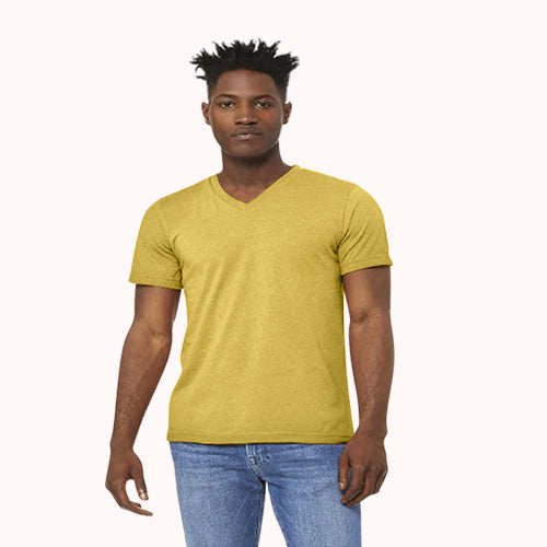 C&A V Neck T-Shirt Dark Mustard