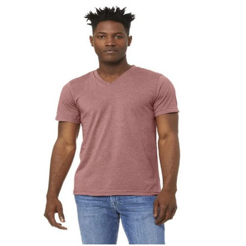 C&A V Neck T-Shirt Rust Pink