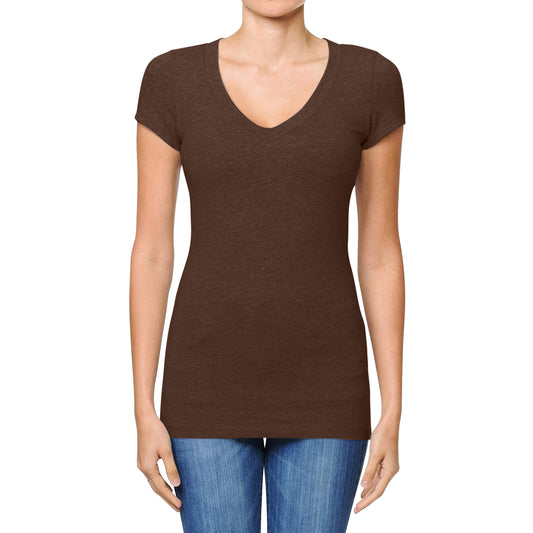 V-Neck Short Sleeve T-Shirt Java