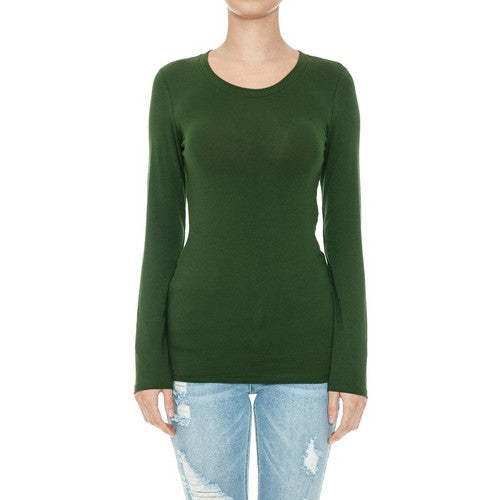 62800 Crew Neck Long Sleeve T-Shirt Malachite