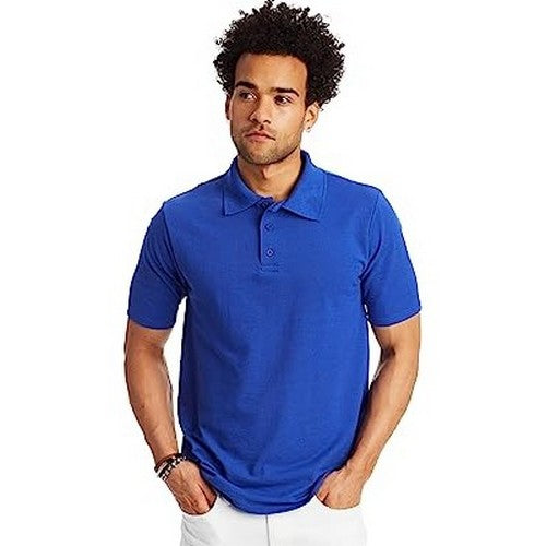 Printers Plain Polo Shirt Blue
