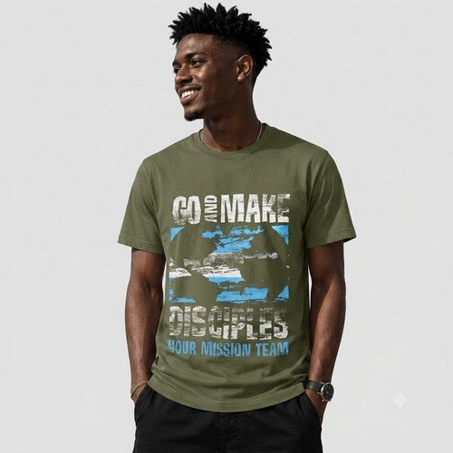 14-1352 Go and Make Disciples Nominal Printed Jersey in Dark Green