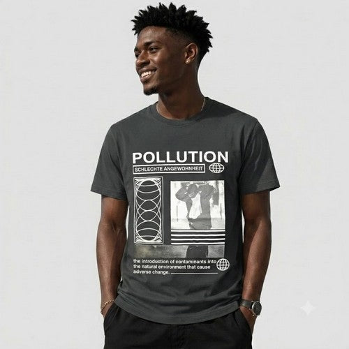 14-1352 Pollution Nominal/Schlechte Nominal Printed Jersey in Black