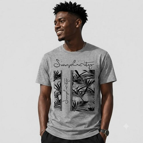 14-1352 Simplicity Nominal Printed Jersey in Grey