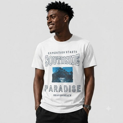 14-1352 Southside Paradise Nominal Printed Jersey in White