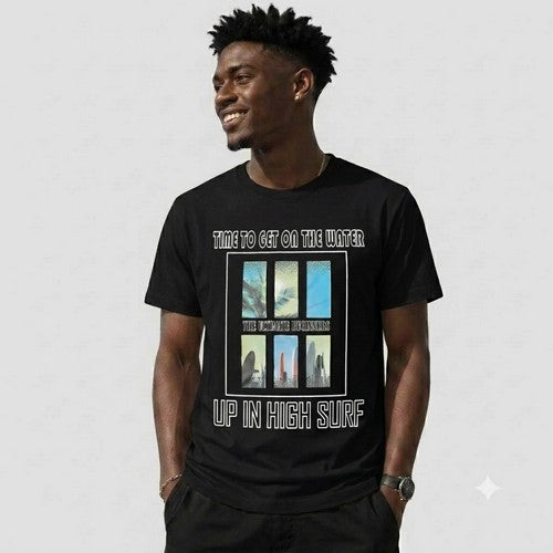 14-1352 Time to Get On The Water Nominal Printed Jersey in Black