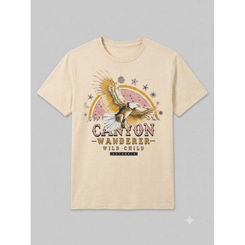 CANYON WANDERER / EAGLE Printed T-Shirt in White