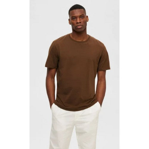 Fristads Plain Crew Neck T-Shirt Chocolate