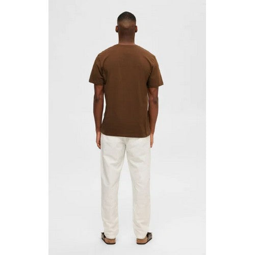 Fristads Plain Crew Neck T-Shirt Chocolate