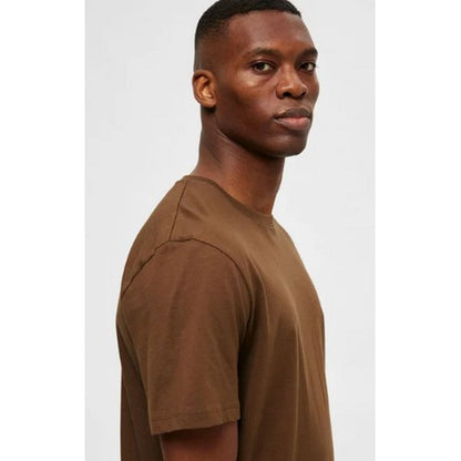 Fristads Plain Crew Neck T-Shirt Chocolate