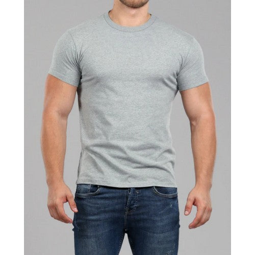 Fristads Plain Crew Neck T-Shirt Light Heather Grey