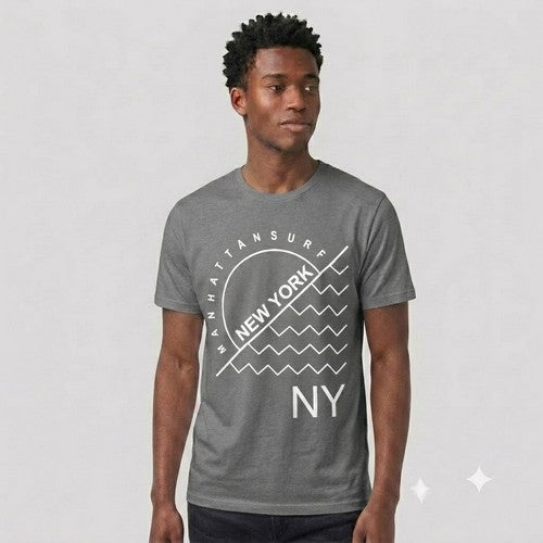 Manhattan Surf Outside Primark Printed Jersey in Grey