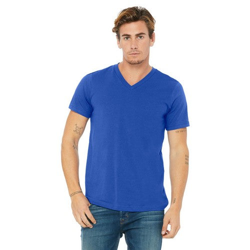 H&M Slim Fit V-Neck T-Shirt Bright Blue