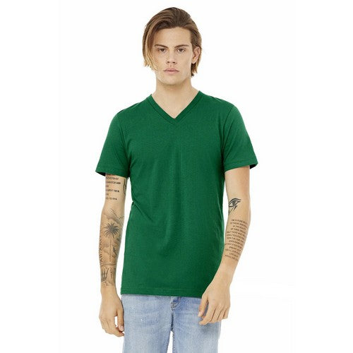 H&M Slim Fit V-Neck T-Shirt Green