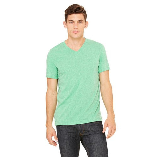 H&M Slim Fit V-Neck T-Shirt Pale Green