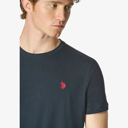 US Polo Assn Crew Neck Embroidered Logo T-Shirt Dark Grey
