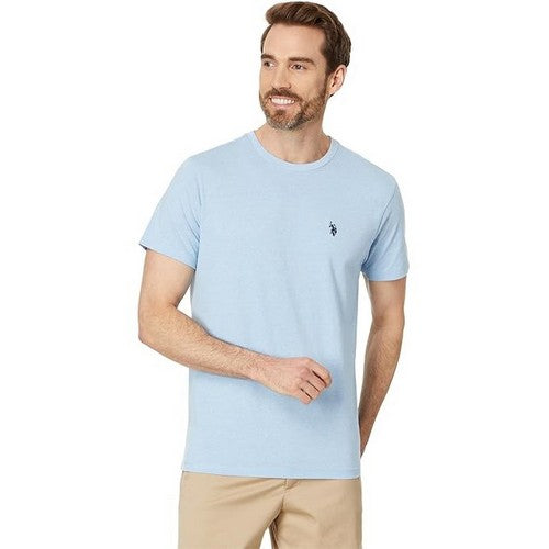 US Polo Assn Crew Neck Embroidered Logo T-Shirt Light Blue