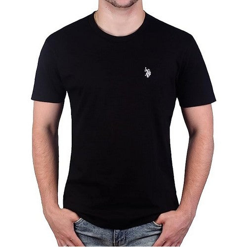 US Polo Association Embroidered Small Pony Crew Neck T-Shirt Black