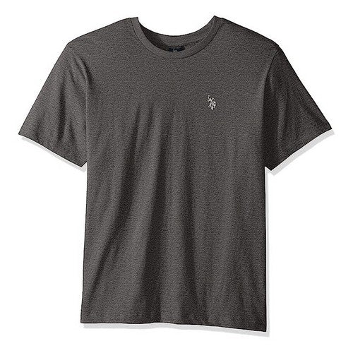 US Polo Association Embroidered Small Pony Crew Neck T-Shirt Dark Grey