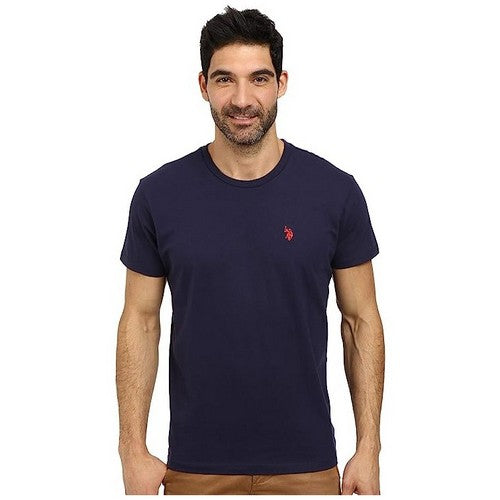 US Polo Association Embroidered Small Pony Crew Neck T-Shirt Navy