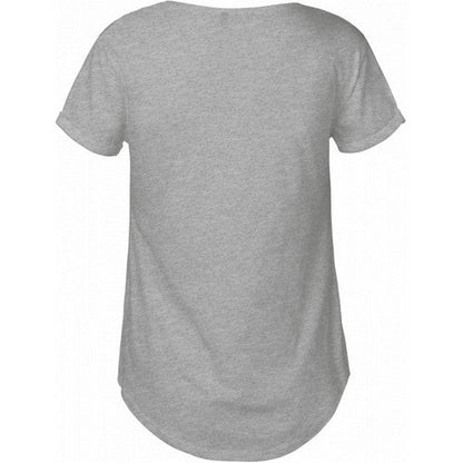 Papaya Roll Sleeve Round Hem T-Shirt Heather Grey