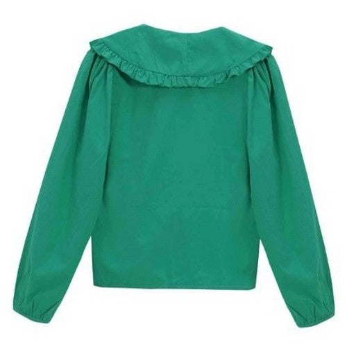 Innocence Milkmaid Collar Blouse Green