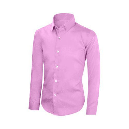 OmegaTux Slim Fit Long Sleeve Shirt in Light Pink