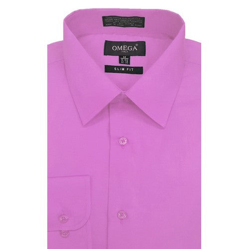 OmegaTux Slim Fit Long Sleeve Shirt in Lilac