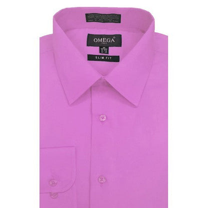 OmegaTux Slim Fit Long Sleeve Shirt in Lilac