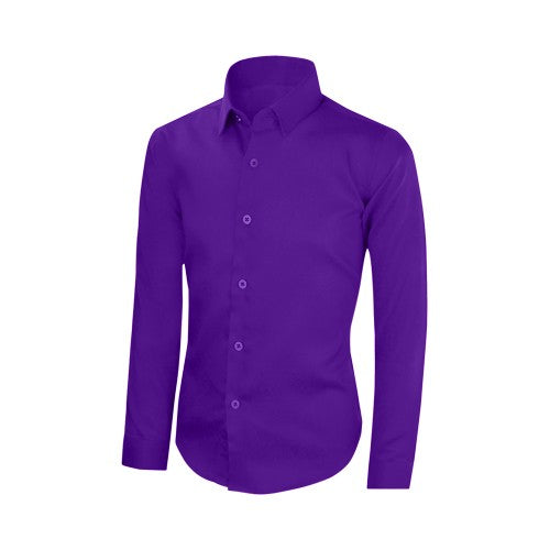 PurpleSLIMFIT Omega Slim Fit Shirt Purple