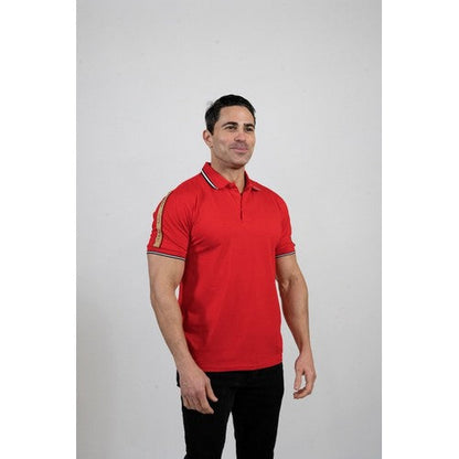 OO Sleeve Polo Shirt Red