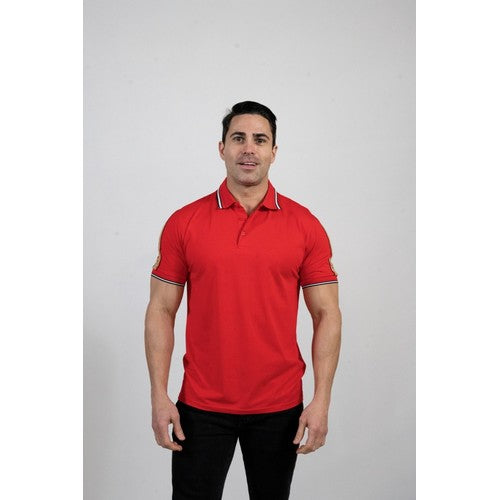 GGP-3 OO Sleeve Polo Shirt Red