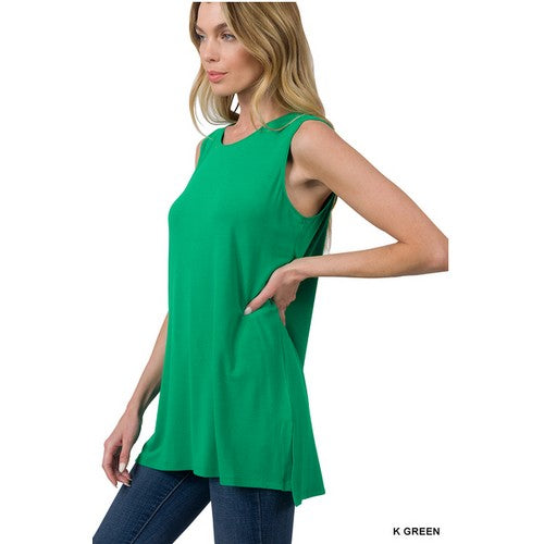 RT-8187AB Side Slit Vest Kelly Green