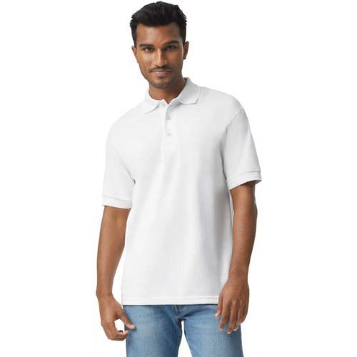 Sport Solid Cotton Polo Shirt White