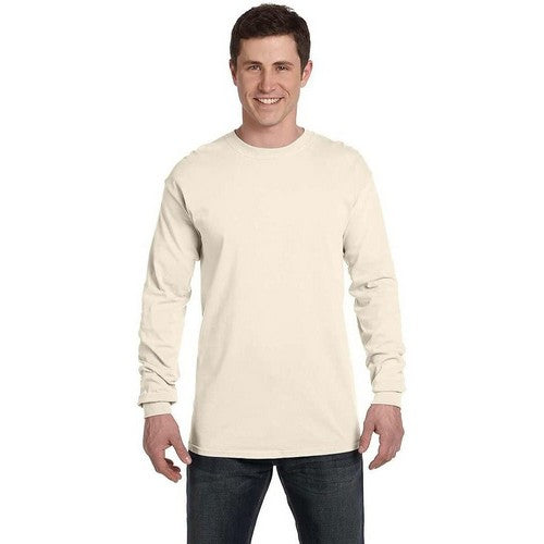 Smart Crew Neck Long Sleeve Cotton Jersey Ivory