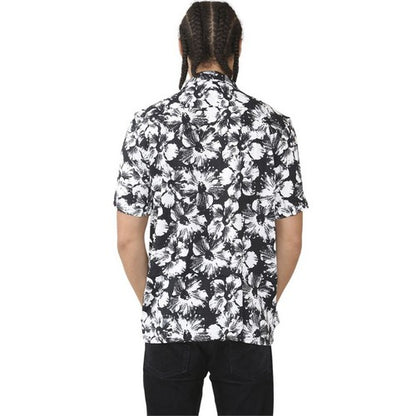 Tessentials Printed Hawaiian Shirt Black Floral