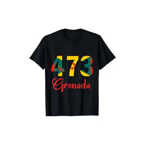 NH8133573 473 Grenada Independence Graphic Tee in Black