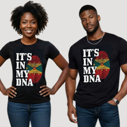 It's In My DNA Grenada Independence Graphic Tee in Black