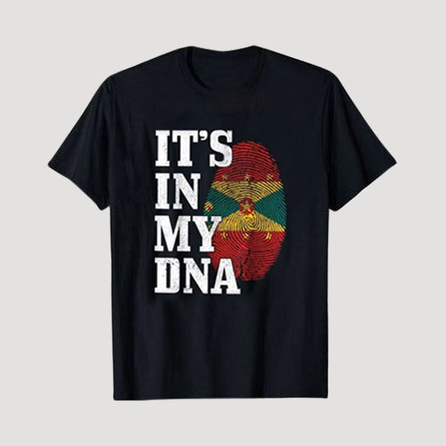 It's In My DNA Grenada Independence Graphic Tee in Black