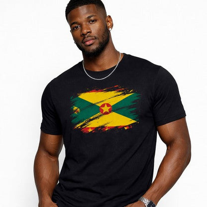 PK10526333 Grenada Flag Independence Graphic Tee in Black