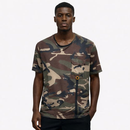 Pocket Jersey in Camouflage Green